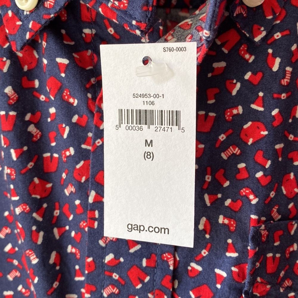 Santa Button Down - Picture 3 of 7